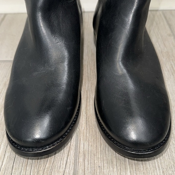 Frye Women’s Paige Tall Riding Boots Black Leather Size 6.5 - Picture 10 of 16